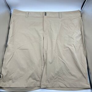 Columbia Women's Convertible Hiking Beige Outdoor Khaki 12" Shorts Plus Size 20W